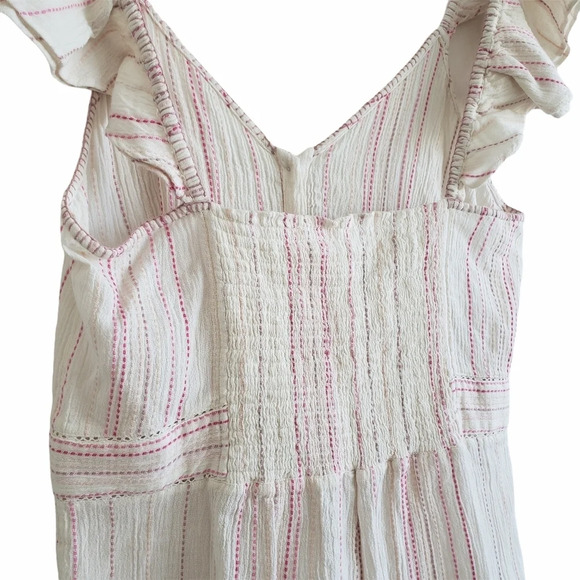 LoveShackFancy Lucy Striped Romper Pink White 'cloud' Size 10 NWT - Picture 7 of 16